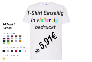 JHK150 Promo Shirt T-Shirt Druck Einseitig bedrucken lassen ab5,91€
